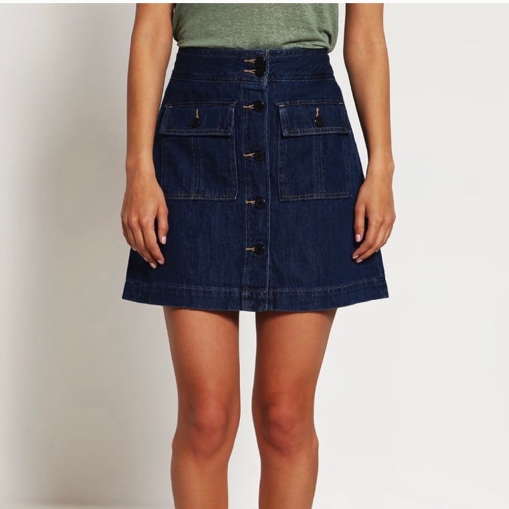 Gap | Denim Front Button Skirt